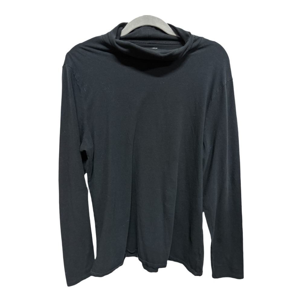 Duluth Women's No-Yank Long Sleeve Turtleneck T-Shirt Black Work Shirt Size XL